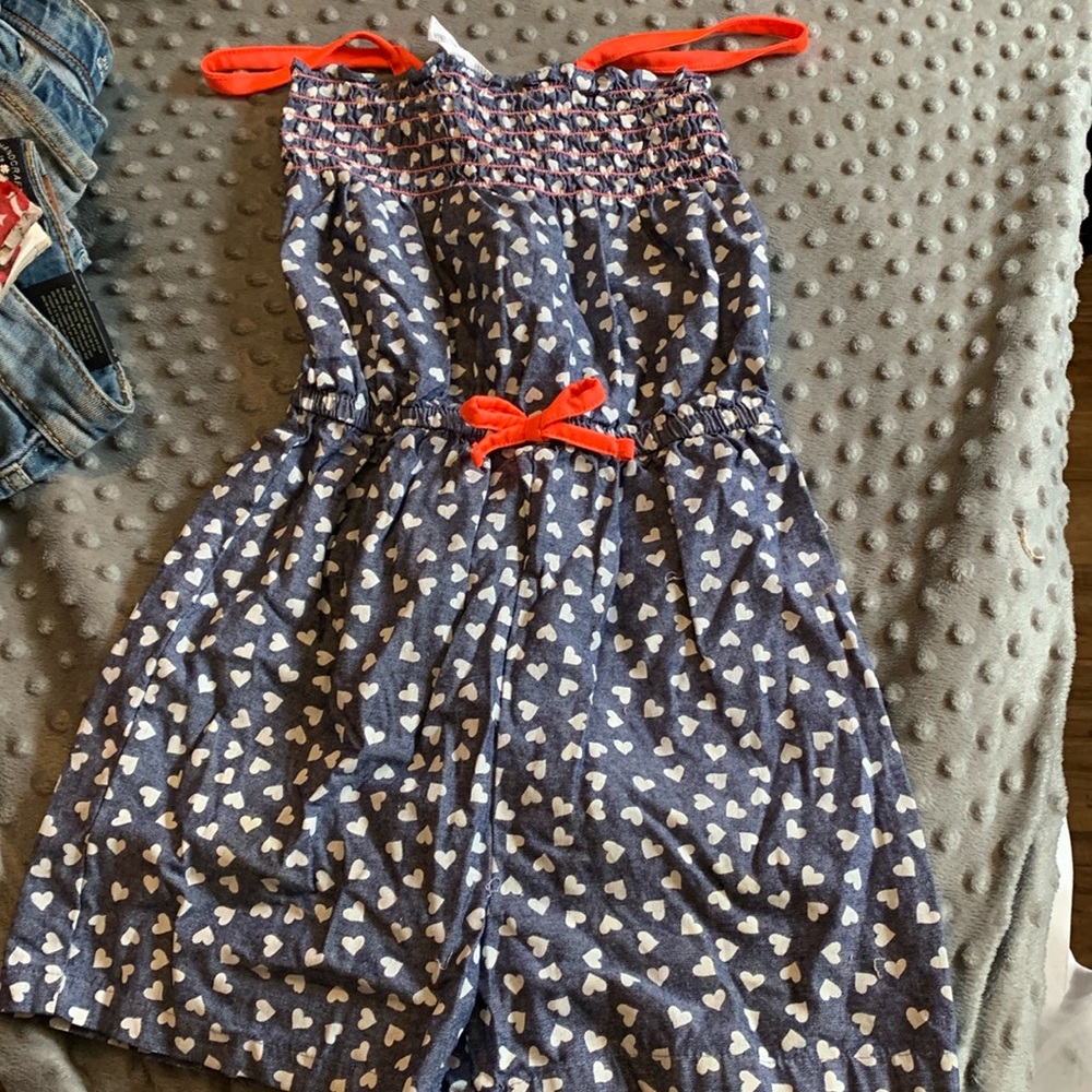 Girls size 7 and 8 pull on short one piece